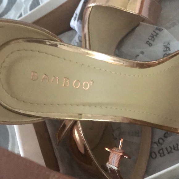 Rose gold chunky heels - Picture 3 of 4